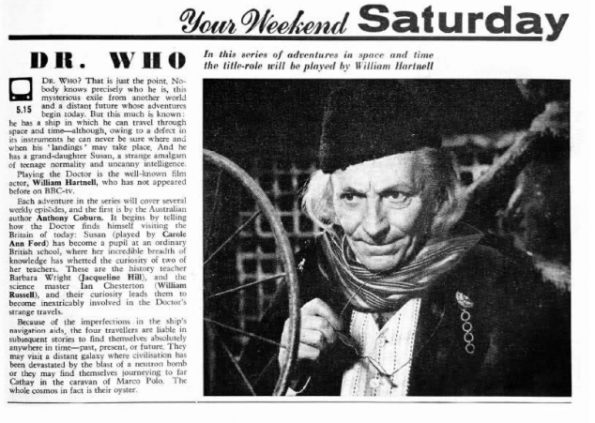 Doctor Who premiere article